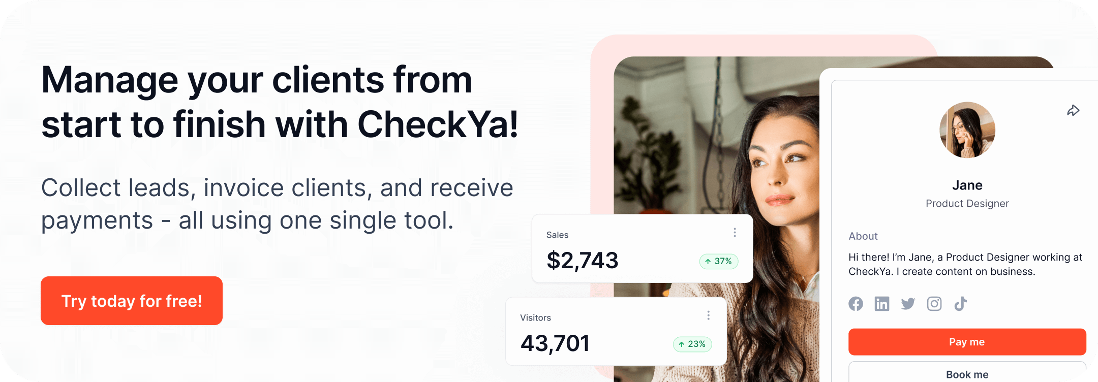 Manage your freelance work efficiently with CheckYa
